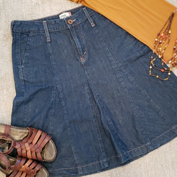 Levi's Dresses & Skirts - Levi's Dark Denim Skirt